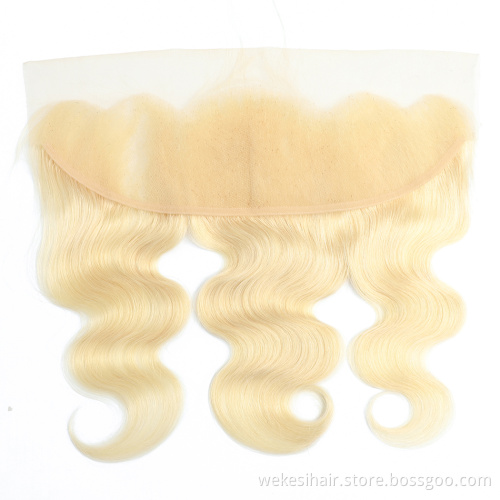 Wholesale 613 Bundles With Closure, 613 Virgin Hair Bundles With Frontal, Human Hair 613 Transparent Lace Frontal And Closure